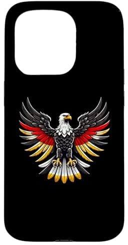Starker Deutscher Adler - Deutschland Fahne Hülle für iPhone 15 Pro