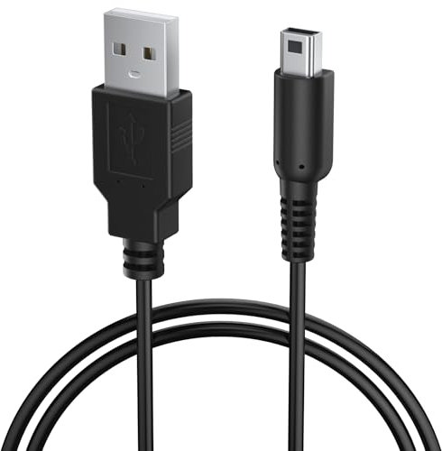 Charger for Nintendo 3DS, Charging Cable for Nintendo 3DS, DS/DSi, 3DS X L, 2DS, Ne w 3DS, Ne w 3DS X L, Ne w 2DS X L-Black