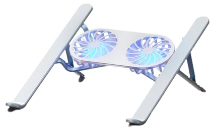 Gvvsjgdbis Foldable Laptop Stand with Cooling Fan Cooler Pad for Tablet Enhanced Cooling Support and Portable Design C
