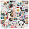 100 Pcs Funny Music Stickers, Waterproof Vinyl Music Stickers for Guitar Piano Band Laptop Water Bottle Phone Scrapbook Skateboard