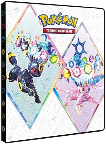 Prismatische Entwicklungen KP08.5 Sammelordner Portfolio| 4-Pocket Sammelheft | Ordner für 112 Karten | Pokémon Karmesin & Purpur – Mit Heartforcards® Versandschutz