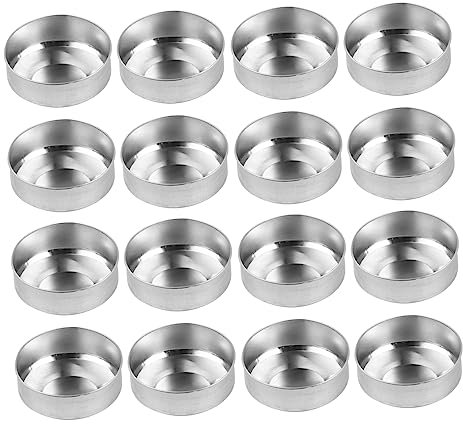 Holibanna 100stücke Leere Teelichtdosen Aus Aluminium Für Diy Kerzenhüllen Und Teelichtbehälter Umweltfreundlich Langlebig Und Leicht Für Kerzenhalter Teewärmer Und Votivkerzen Für