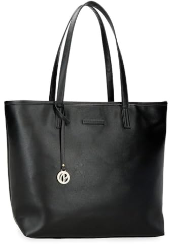 Pepe Jeans Elia Geldbörsen, Geldbörsen, Geldbörsen, lässig, aus Kunstleder, breite und verstellbare Träger, die anpassen, Fronttasche von Joumma Bags, Schwarz, Talla única, Tragetasche