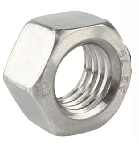 Rimmean 1-50 Stück Sechskantmuttern aus 304 Edelstahl M1 M1.2 M1.4 M1.6 M2 M2.5 M3 M3.5 M4 M5 M6 M8 M10 M12 M14 M16 M20 Mutter for Schrauben(M1.2 x 10pcs)
