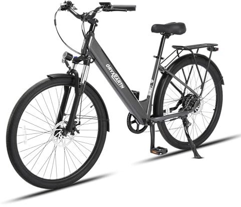 Oryxearth E-Bike mit Drehmomentsensor, 27.5 Zoll Elektrofahrrad für Damen und Herren, 36V 10Ah Abnehmbarer Lithium-Akku, 250W Motor, 25 km/h, 80-100 km Reichweite, Pedelec für Erwachsene