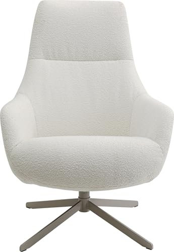 Kare Design Drehsessel Mimi, Creme, Sessel, Polstersessel, Drehbar, Wohnzimmer, Schlafzimmer, Büro, 100x76x81 cm