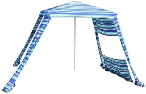 LYMGRZ Sombrillas de Pesca al Aire Libre de 2 Metros, Impermeables, para Playa, con Pared Lateral, para Acampar y pícnic.