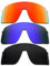 SOODASE Pour Oakley Sutro Lite Lunettes de Soleil Rouge/Bleu/Noir Polarisation Verres de Remplacement
