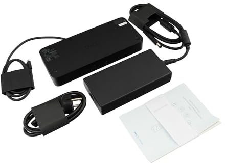 59JXY Dell Pro Smart Dock SD25 USB-C 3 réplicateur de Port | incl. 180W chargeur pour Inspiron 14 (7490), 15 (7591), Latitude 14 (5401), Vostro 13 (5391), 14 (5490), XPS 13 (7390)