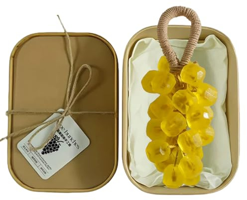 Grape Soap on a Rope with Long-Lasting Fragrance, Moisturising Bar Soap for Face, Hands & Body, Decorative Scented for Bathroom & Home