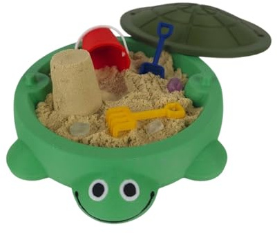 Shurhome Nachhaltiger Kunststoff Sandkasten in Schildkrötenform, kreatives Familien Bastelprojekt für Feiertagsveranstaltungen, Klassenzimmer Lernen, handgefertigtes Eltern Kind Projekt