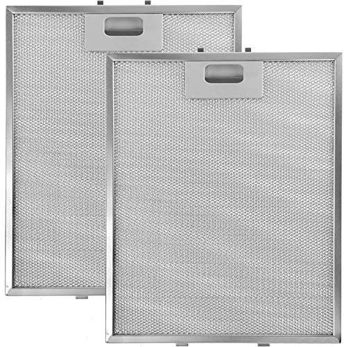 SPARES2GO Aluminium-Fettfilter für Whirlpool-Dunstabzugshaube (305 x 265 mm, 2 Stück) – Liste D