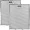 SPARES2GO Aluminium Grease Mesh Filter for Whirlpool Cooker Hood Fan Vent (305 x 265 mm, Pack of 2) - Fitment List D