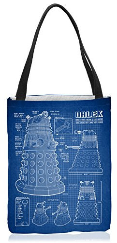 VOID Extermination Project Blaupause Tasche Einkaufs-Beutel Polyester Shopper Einkaufs-Tasche Bag, Größe:Large