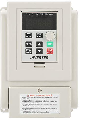 Tosuny Onduleur monophasé VFD 4kW, entrée monophasée 220v à Sortie triphasée 220v Onduleur VFD, variateur de fréquence, convertisseur de fréquence Variable pour Le contrôle de la Vitesse du Moteur