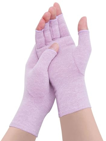Fingerless Gloves For Women Men – Breathable Soft Cotton Half Finger Glove Spandex Blend, Comfortable Fit, Moisture-Wicking, Ideal for Sports Working