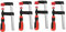 Schraubzwinge, Schraubzwingen Set Zwingen 4er Set Klein Bar Clamp Druckguss Schraubzwinge Klemmzwinge Temperguss Spannweite F Klemmen Holzbearbeitung Schnelle Rutsche DIY Handwerkzeug Kit 50X150mm