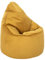 Loft 25 Capriccio Velvet Sitzsack Stuhl | Premium Samt Sitzsack für den Innenbereich für Haus und Wohnzimmer | Ergonomisches Design zur Körperunterstützung (Sitzsack, Tumeric)
