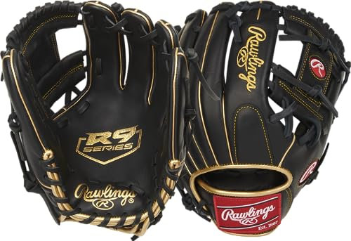 Rawlings Guante de béisbol de la Serie R9, Pro I Web, 11.5 Pulgadas, Tiro a Mano Derecha