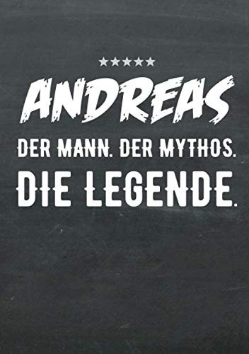 Buch-Kalender 2021 im Format A5 - Andreas, der Name, das Geschenk - Andreas, der Mann, der Mythos, die Legende: Kalenderbuch, Terminplaner und ... mit dem Namen Andreas, 1 Woche = 2 Seiten