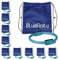 Bluefinity 10 x Pilates Ring, Doppelgriff, Gepolstert, D: 39 cm, Fiberglas, Schaumstoff, Yoga Circle, Widerstandsring, türkis