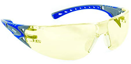 Riley Eyewear Stream Evo Sunglasses Industrial Workwear Eye Protection Safety Glasses (Amber)