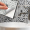WALPLUS Stickers Carrelage Credence Adhesive Pour Cuisine Stickers Muraux Auto-Adhésif Résistant à l'huile Imperméable à l'eau Réutilisable Amovible Novi Light Grey Cement Azulejo 24pcs 15cm(6)