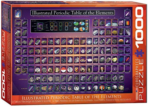 1000 Teile Puzzle Illustriertes Periodensystem der Elemente