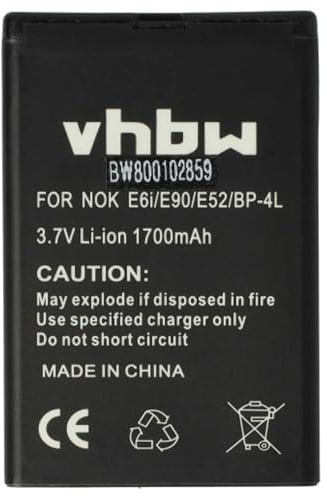 vhbw Akku kompatibel mit Vertu Constellation Quest Handy Smartphone Telefon (1700 mAh, 3,7 V, Li-Ion)