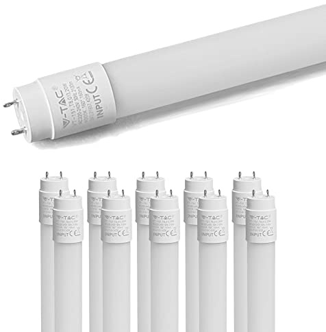 ZONE LED SET LED Röhre 60 cm T8 G13, 7 W, 6500K Kaltweiß, 10er Pack | 1120 lm, ersetzt 18 W, CRI über 80, 25.000 h Lebensdauer, inkl. Starter