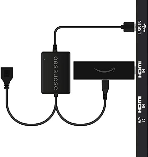 2 in 1 USB Power Adapter and OTG Cable for Fire TV Stick,2nd Generation USB Power Cable Cord for Amazon Fire Stick.TV's USB port to power streaming devices(Eliminates The AC Outlet and Power Cord)