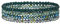 FULU AUTUMN Boho Beaded Bracelet Multi-Layer Crystal Stone Beaded Bracelets for Women Stretch Bracelets Fashion Jewellery Birthday Gifts for Her(Green)