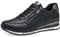 MARCO TOZZI Damen Sneaker flach Vegan Freizeit, Schwarz (Black/Gun Mtl), 41 EU
