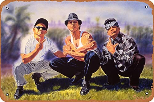 HTINSIGN Retro-Metallschild Blood in Blood Out:Bound by Honor Filmposter für Café, Bar, Kneipe, Büro, Zuhause, Wanddekoration, Vintage-Blechschild, Geschenk, 30,5 x 20,3 cm