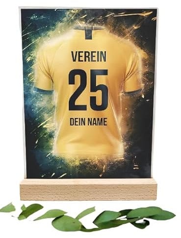 Dortmund Fanartikel Acryltafel - Personalisiertes Geschenk, Fußball, Jungen, , , Kinder, , Trikot für Dortmund-Fans