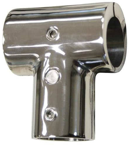 Relingfitting T-Stück klappbar für Rundrohr Ø 22 mm Edelstahl V4A 1 Stück A4 AISI 316 Boot Reling AISI316 Bimini