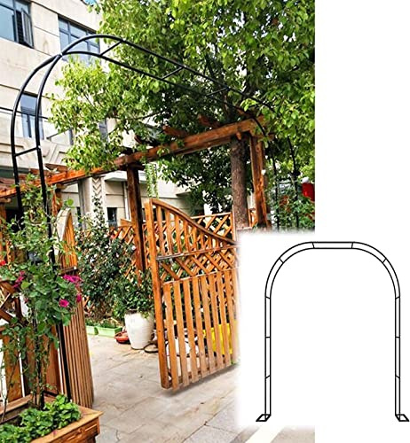 Tonnelle de Jardin en métal, Arceau de Jardin Solide, Arche à rosiers, Arcade De Jardin Treillis pour Plantes grimpantes, Roses, Support pour Plantes de fête de Mariage,Noir,300x220x40CM