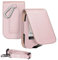 MEDMAX Hülle für Freestyle Libre 3/2 / Libre Reader Blutzuckermessgerät, Hülle mit Neckholder zum Umhängen, Kunstleder Schutzhülle Cover mit Karabinerhaken für Diabetiker, (Roségold)