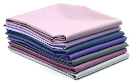 VmG-Store 7x 0,5m Baumwollstoff Set 148cm Breite 100% Baumwolle 3,5m Material Auswahl viele Farben Patchwork (Bunt 4, 7er Set)