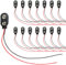 15 Stück 9V Batterie Clip Anschlüss, I-Typ Batterieclip mit 150 mm Kabeln, Rot-Schwarz Draht für Elektronische Projekte, Robuste und Langlebige Kunststoff- und Metallkonstruktion