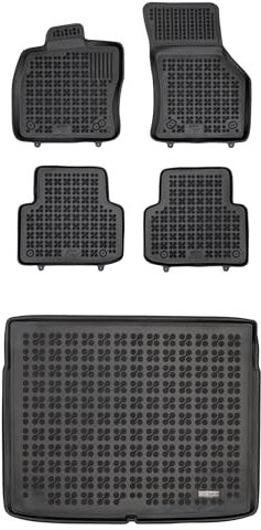 MOTOS Satz Gummifußmatten und Kofferraummatten für Cupra Formentor ab 2020 Verbessern Sie Ihren Reisekomfort mit Antirutschmatte Auto - Allwetter fußmatten Auto, Schutz vor Verschmutzung