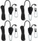 4 pezzi Rope Ratchet,1/8 pollici Cricchetto di Corda,Regolabile Corde Cricchetto con gancio, adatto per luci di crescita delle piante interne e vasi di fiori