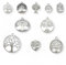 AFCJLTO 20 Ciondoli Albero della Vita in Metallo Argento per Bomboniere e Confezione Regali, Perfetti per Creare Lavori Artigianali, Bracciali, Pendenti e Collane - Ideali anche per Orecchini!