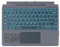 Type Cover for Microsoft Surface Pro 8, 9, 10, X or 11, Portable Slim Wireless Keyboard with Touchpad Tablet Keyboard (black gray, Backlit)