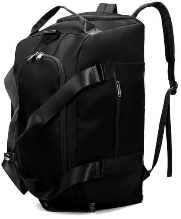 Zimoer 40L Sporttasche Trainingstasche Rucksack Damen Herren Reisetasche mit Schuhfach Nassfach Wasserdicht Sportbeutel Schwimmtasche Weekender Travel Gym Tasche Duffle Bag (Schwarz)