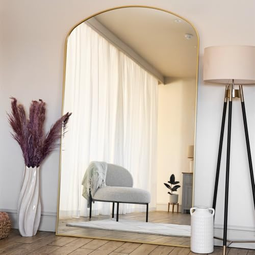 Jobu | Full Length Metal Framed Gold Gentle Arch Mirror - 180cm x 90cm | Yoko
