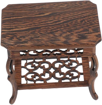 Alipis Elegant Wooden Vase Pedestal with Chinese Style and Artistic Craftsmanship, Sturdy Plant Vase Rack Accessory for Home Decor and Giftgiving, Protects Ornaments from Wear