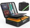 Noiposi 5200℉ Fireproof Document Box with Lock, 8 Layers Heat Insulated Fireproof Document Bag, Home Travel fire proof Documents Storage Box for A4 Files, Certificates, Passports, Bill, Contract