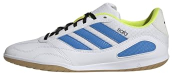 adidas Unisex Super Sala Competition Iii Indoor Football Shoes, FTWR White/Lucid Ray Blue/Solar Yellow, 48 EU