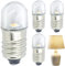 Hperu Bombilla LED E10, Bulbo E10 4pcs, 6500k 3 V de reemplazo de bombillas de linterna con cubierta transparente para linterna, señal de LED, lámpara, mini bombillas 1x0.4